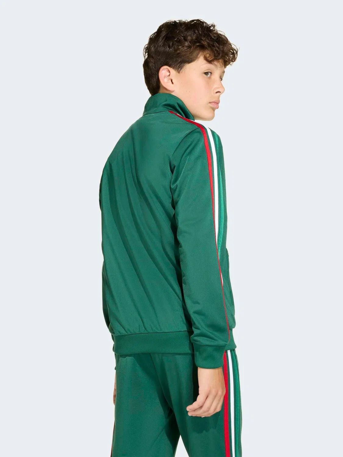 Куртка спортивная Firebird Oversized, adidas Originals, зеленый — фото 2