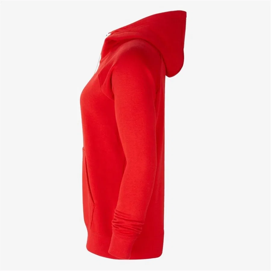 Женский худи с капюшоном и полной застежкой-молнией Nike Fleece Park20 FZ Hoodie, Красный — фото 3