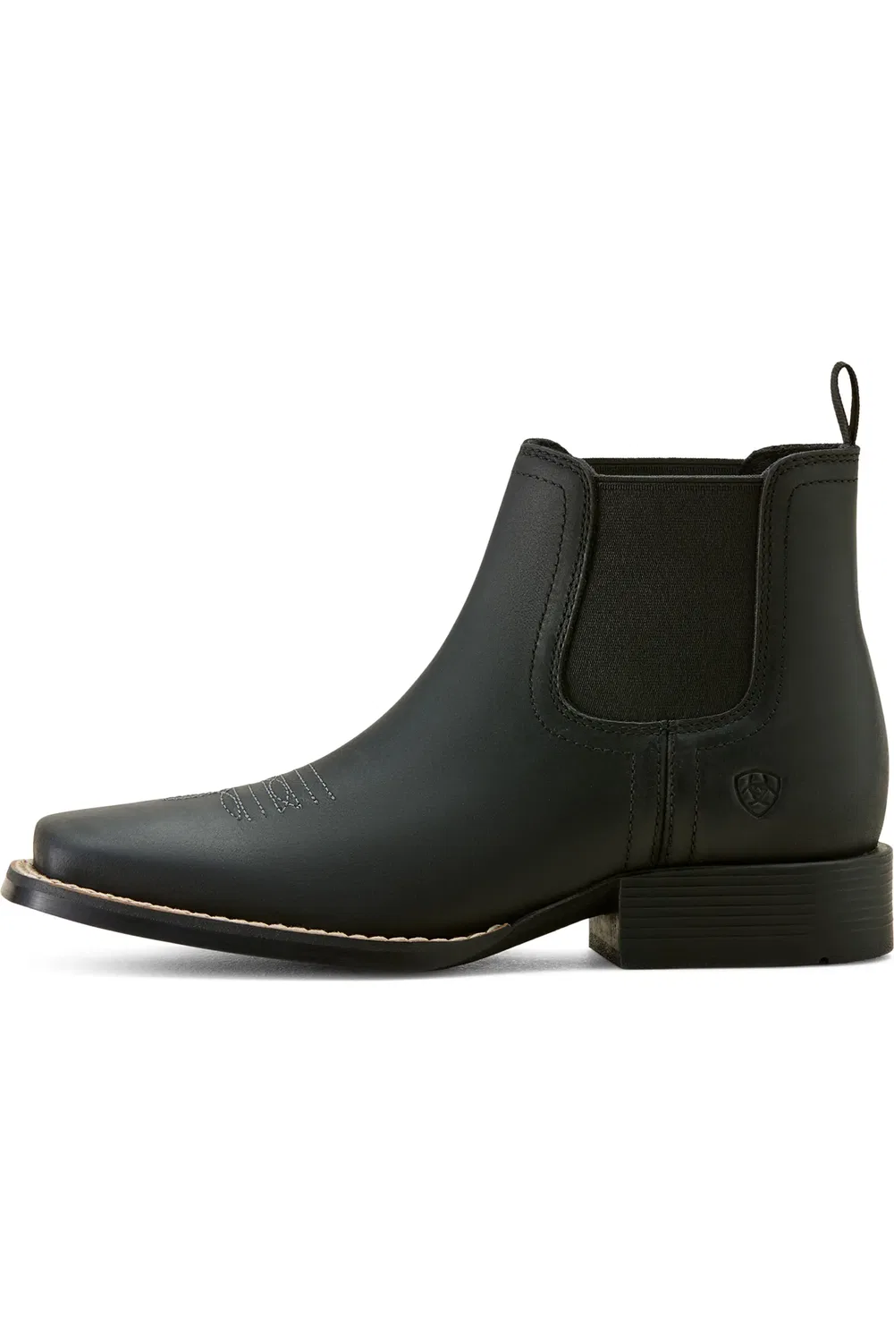 Детские ботинки челси Western Booker широкий квадратный носок Ariat, Tricorn Black — фото 2