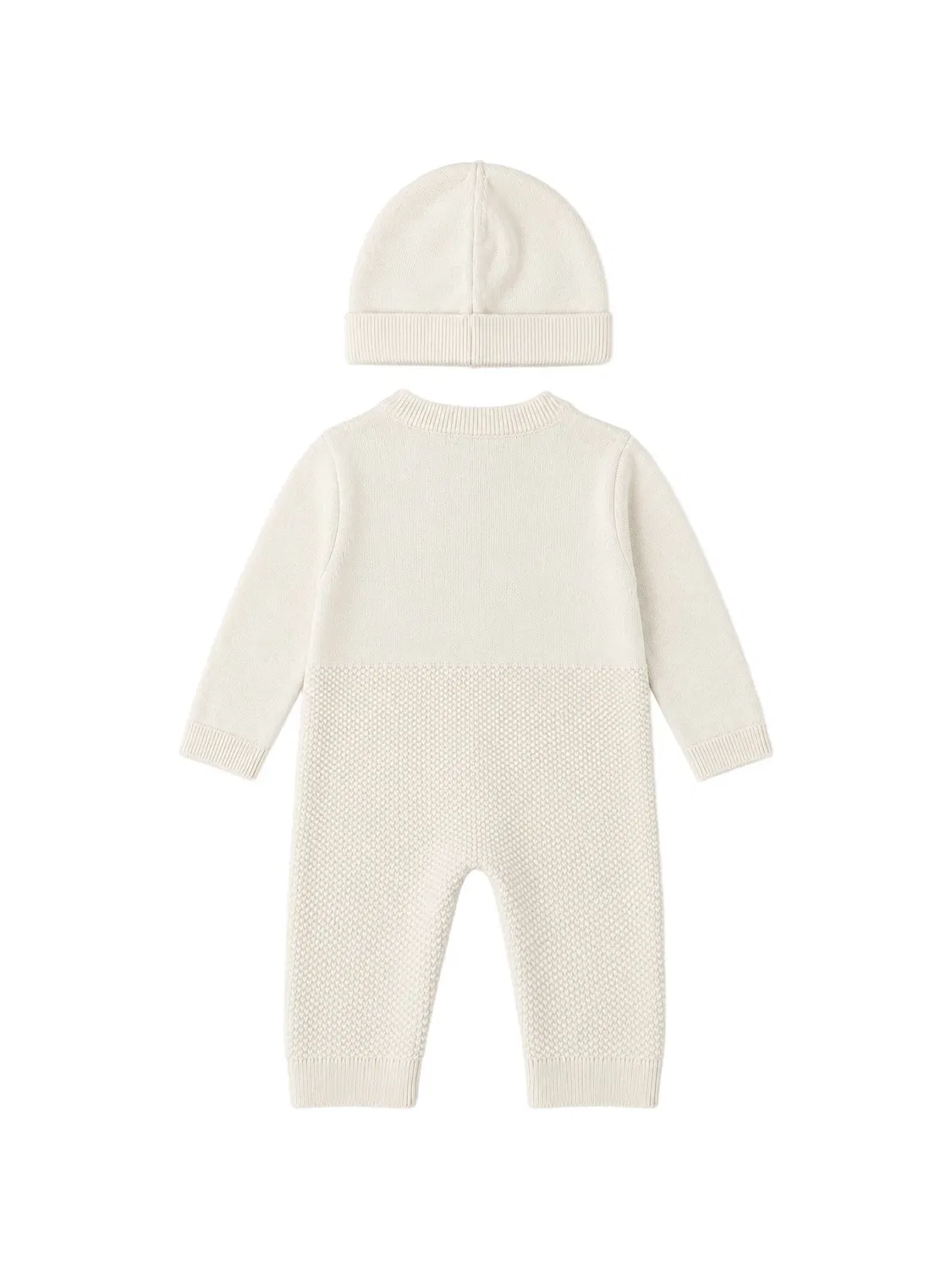 Спортивный костюм с вышитым логотипом Balmain Kids, нейтральные цвета — фото 2