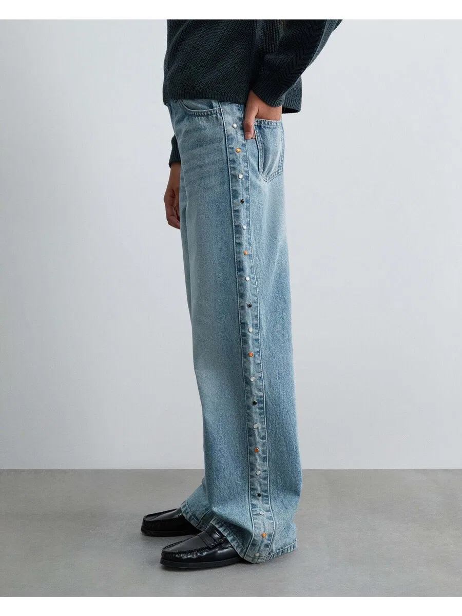 Джинсы Scalpers Regular Jeans из синей джинсовой ткани — фото 4