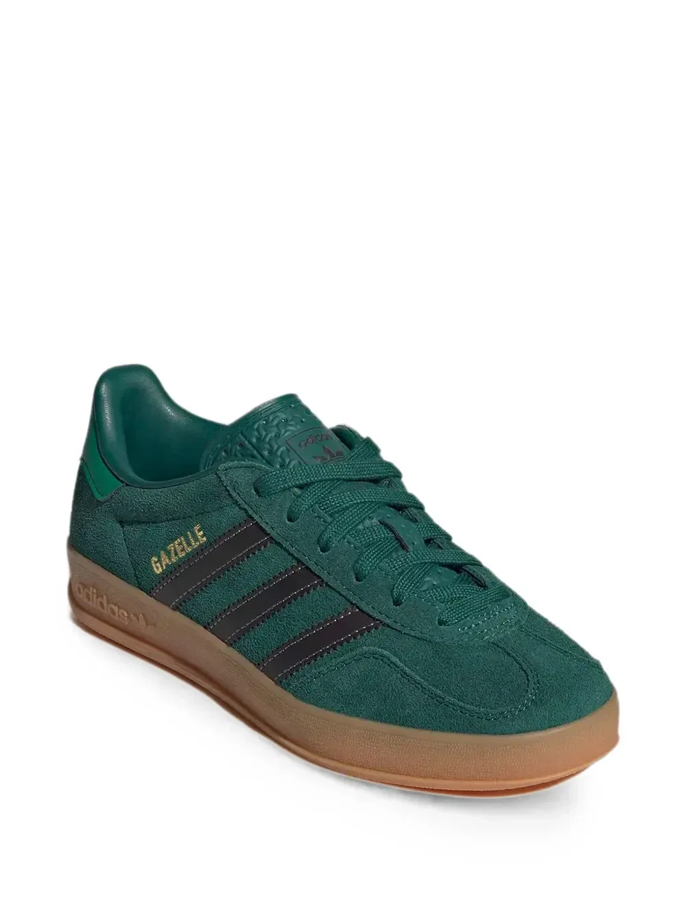 Кроссовки Gazelle Indoor Adidas Kids, зеленый — фото 3