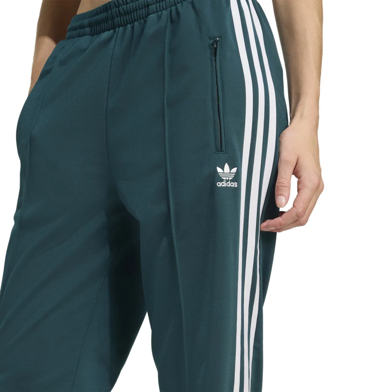 Женские спортивные штаны свободного кроя Firebird Track Pants adidas, Aurora Ivy/White — фото 3