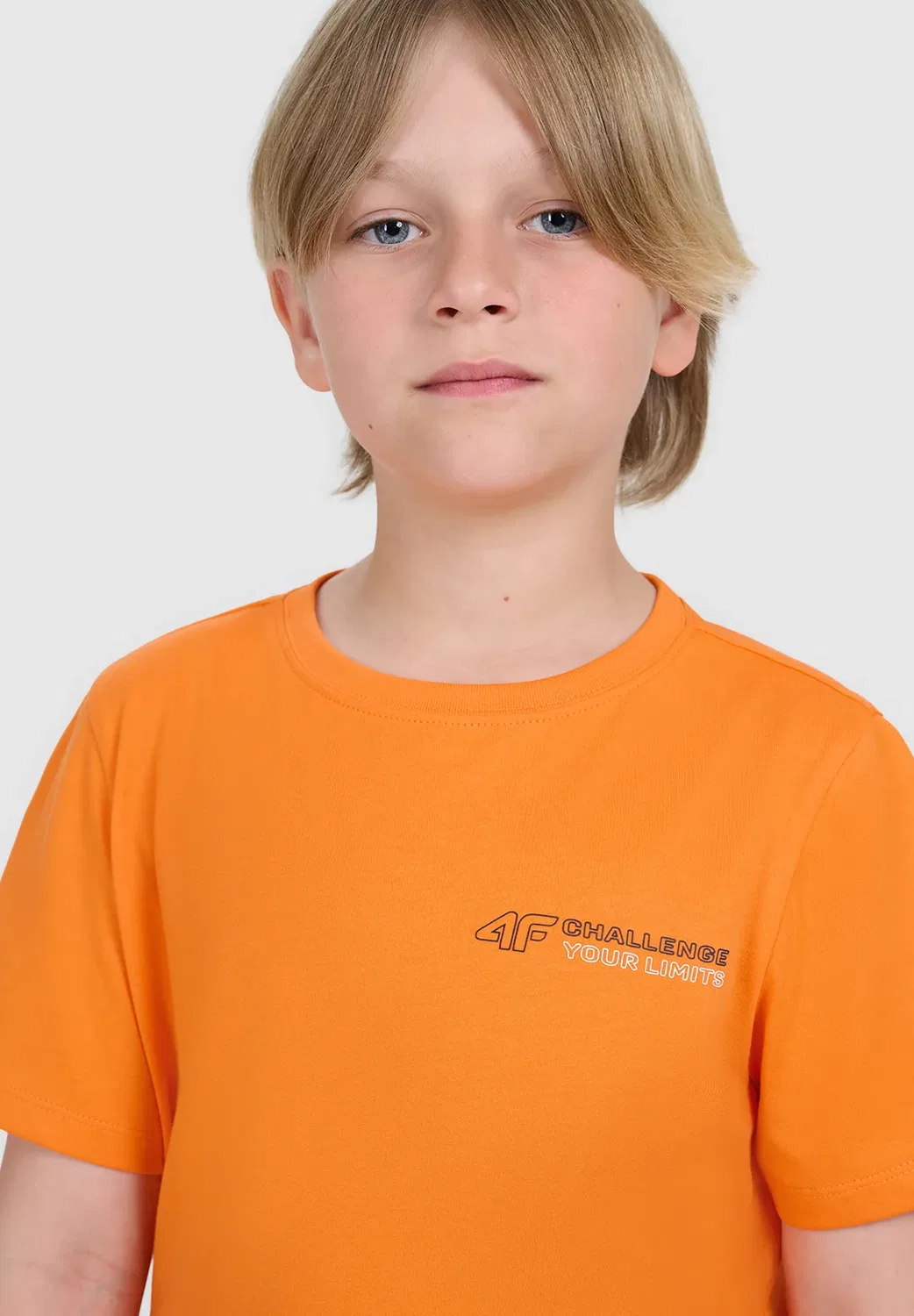 Футболка Regular z nadrukiem chłopięcy - czarny 122 (6-7 лат) - футболка с принтом 4F, Orange — фото 4
