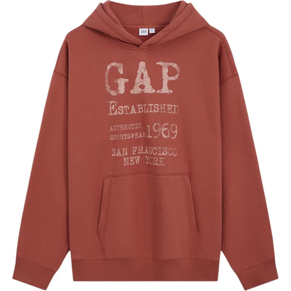Мужской свитшот с капюшоном Brick Red GAP