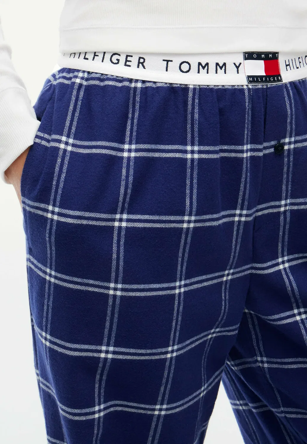 Фланелевые штаны - th heritage - пижамные штаны Tommy Hilfiger, Double Windowpane Breeze Blue — фото 4