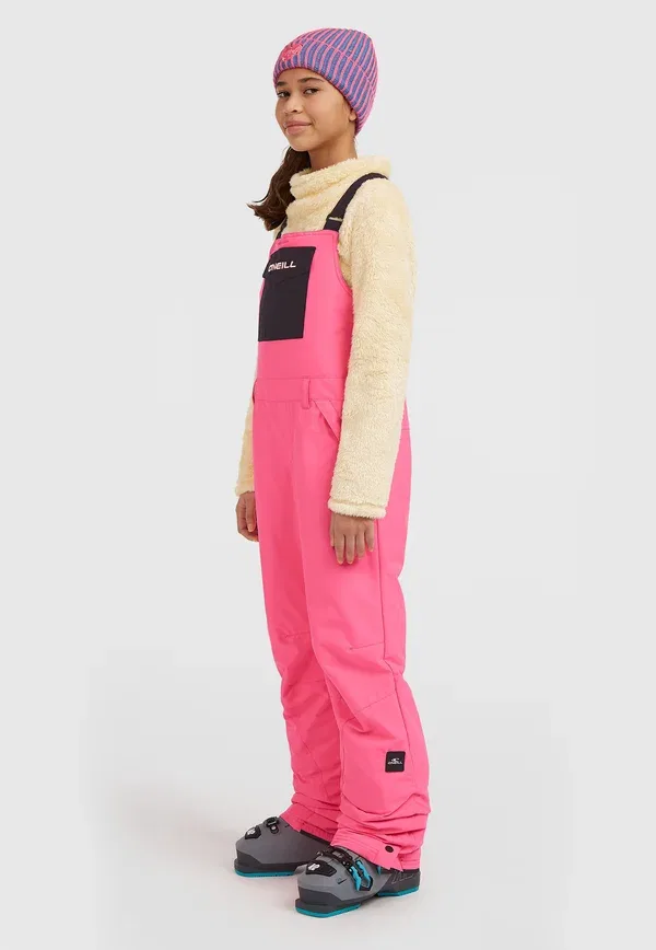 Брюки с подтяжками для сноуборда O'Neill, Skater Pink, розовый — фото 4