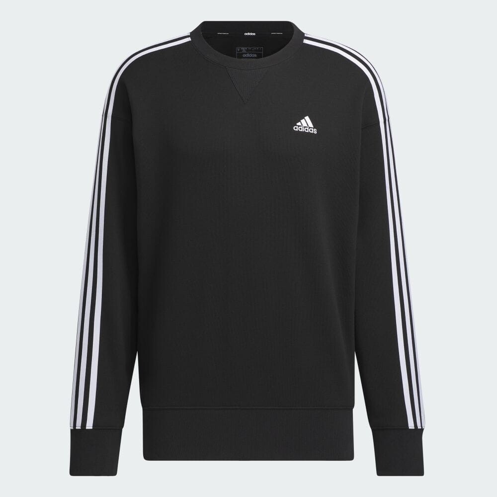 

Толстовка Adidas Essentials Plus Loose Fit Three Stripes French Terry, черный