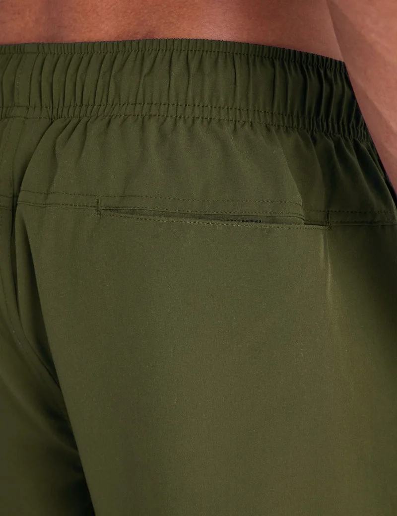Мужские шорты для плавания U.S. Polo Assn. 8.5" Zip Cargo, зеленый — фото 4