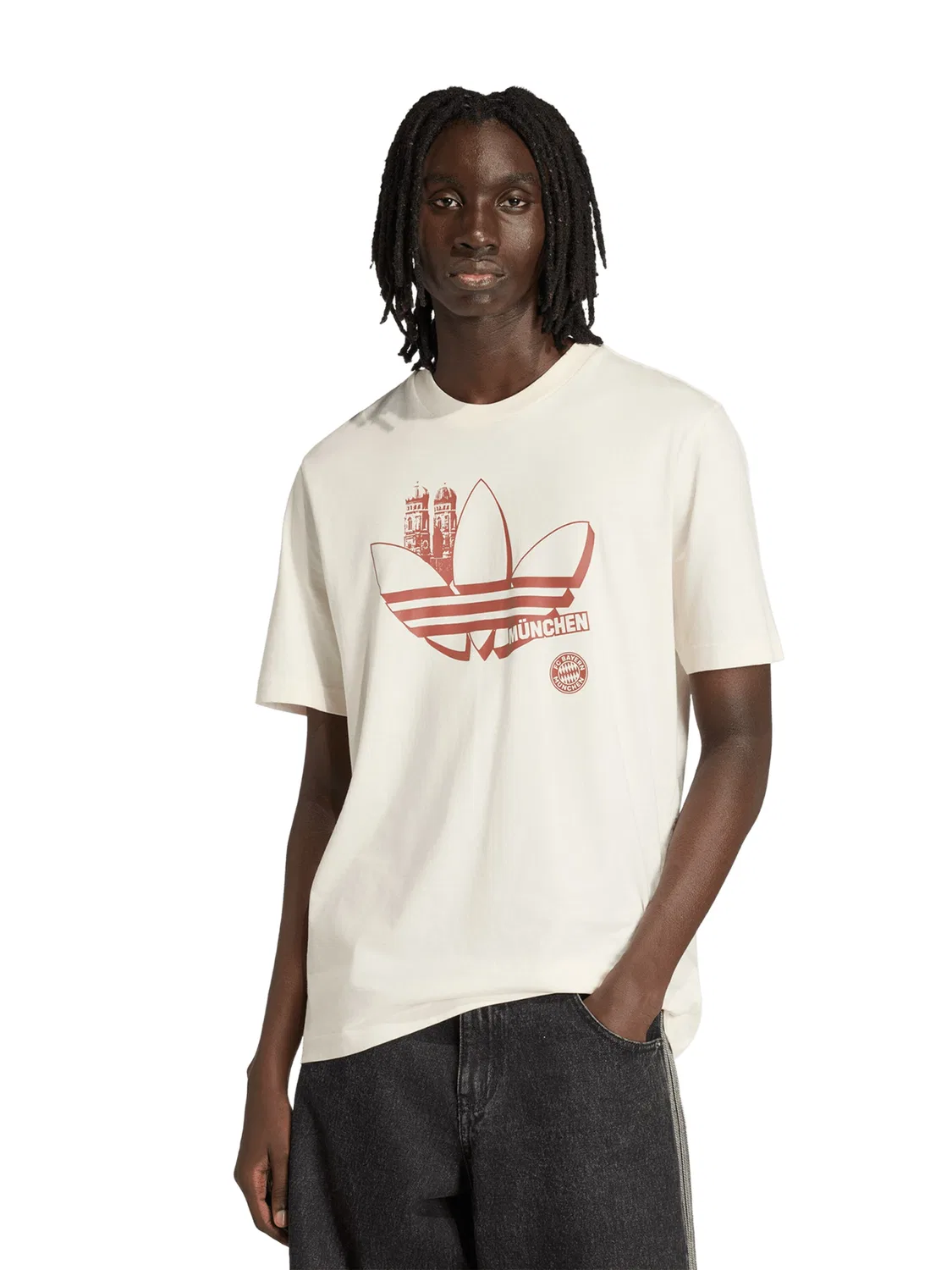 Футболка Adidas Originals белого цвета — фото 2