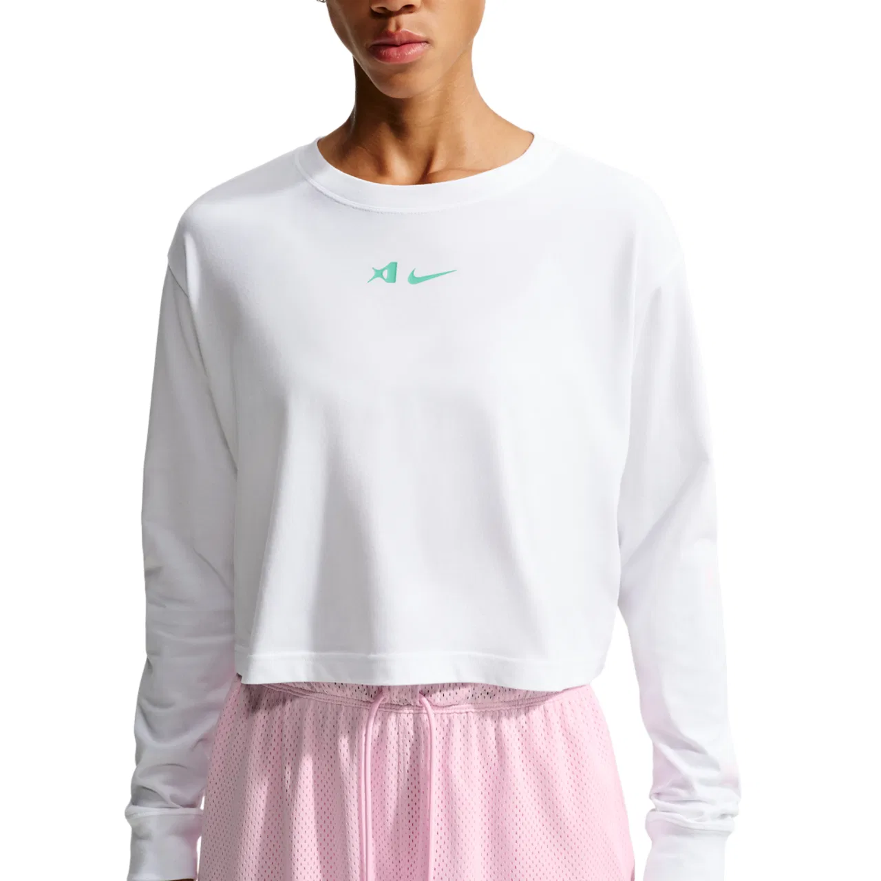 Женская футболка с длинным рукавом A'Ja LS Tee Nike, White