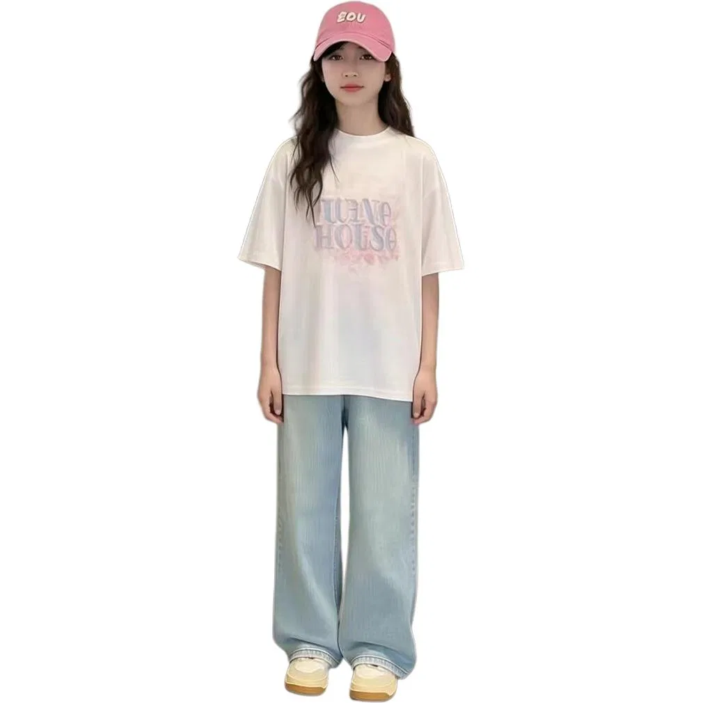 Детская футболка с коротким рукавом, модель Single Apricot Short-Sleeved Shirt, MADALLO, Apricot — фото 3