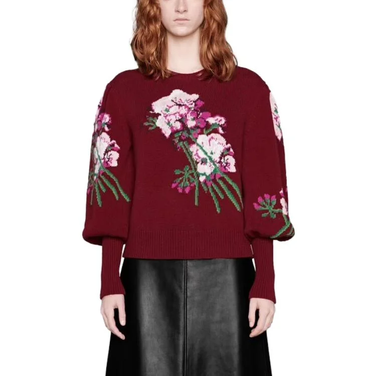 Свитер GUCCI Женский, Премиальное качество, Темно-красный