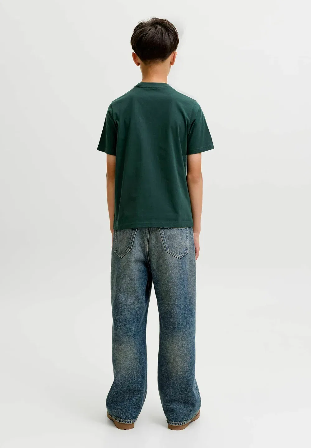 Футболка Jjesoho с круглым вырезом, модель Noos JNR - футболка с принтом Jack & Jones Junior, Scarab — фото 3