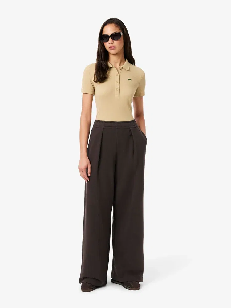 Брюки LACOSTE Croco Trackpants, широкие, в клетку