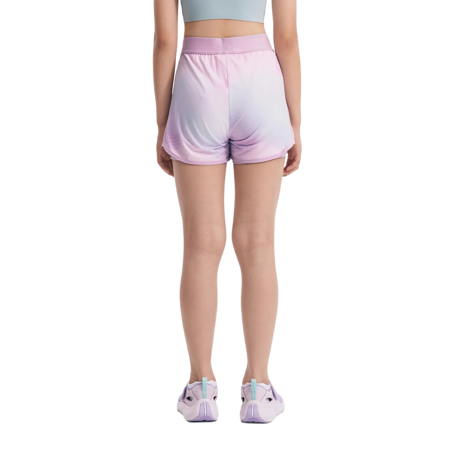Детские шорты с принтом Moderate DECATHLON, Light Pink Purple/Lilac — фото 2
