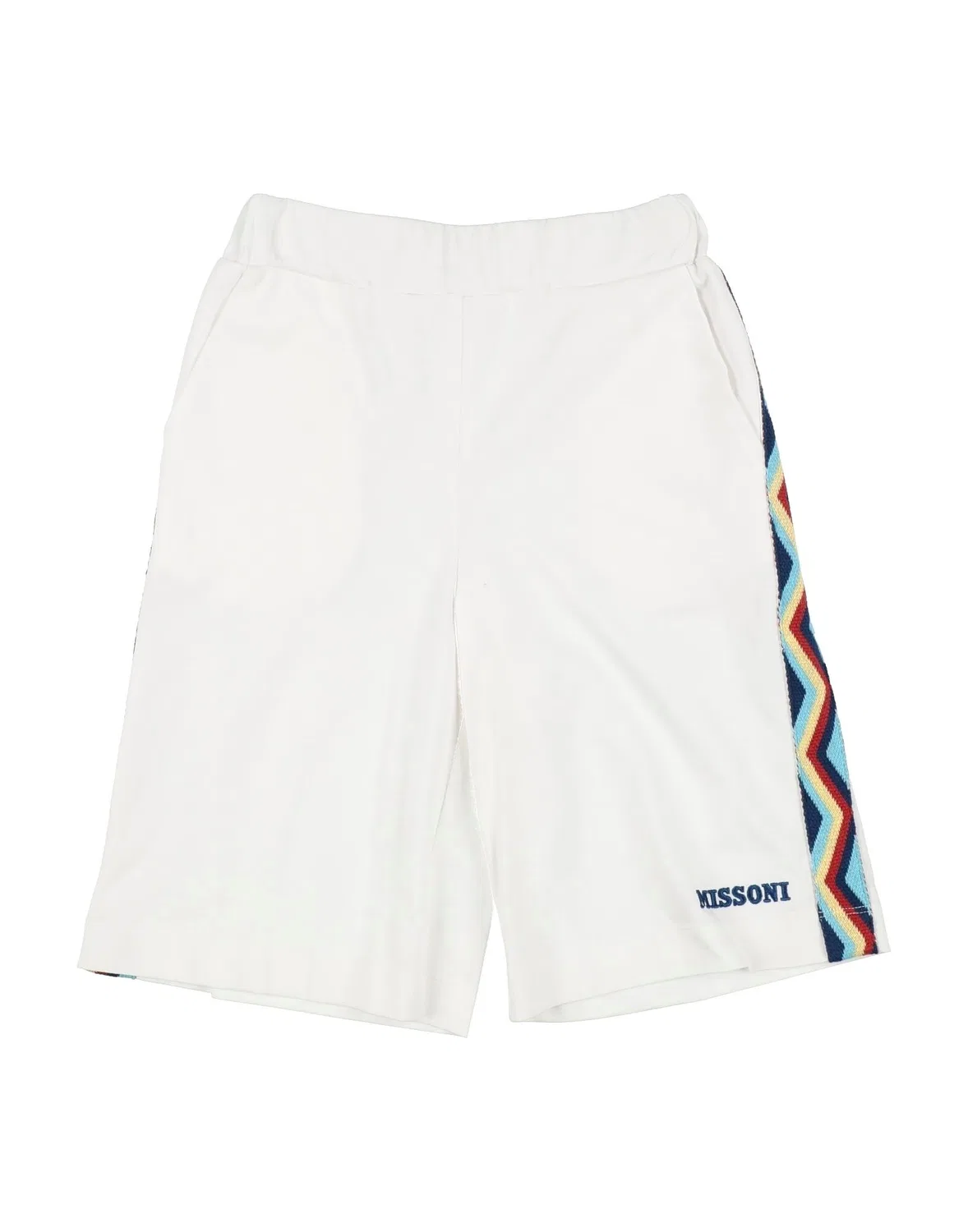 Детские шорты для мальчиков с боковыми полосами Missoni, белый