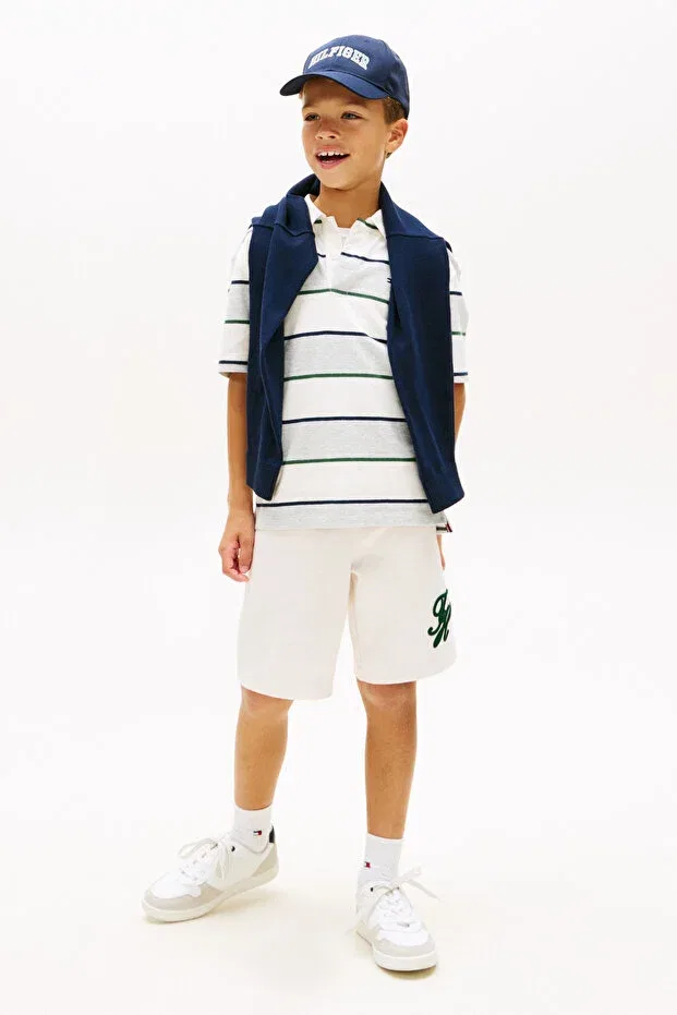 Детские шорты для мальчиков с принтом Tommy Hilfiger, White