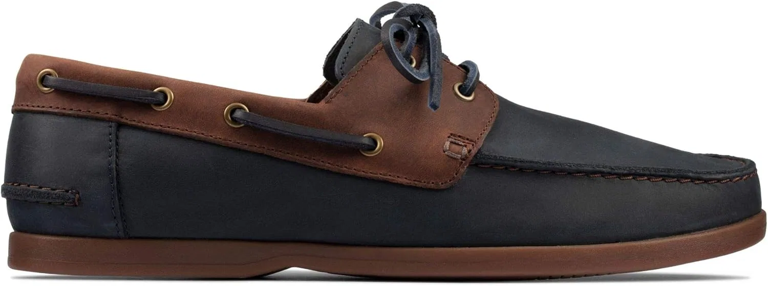Мужские парусные туфли Clarks Pickwell Sail, Blue Navy Combi — фото 2