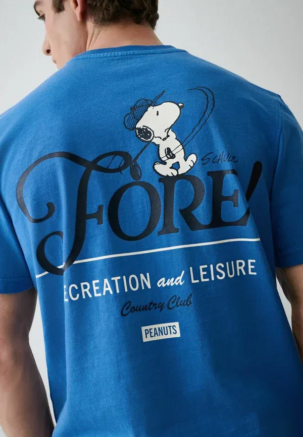 Футболка с принтом, Regular fit licence t-shirt, Next Snoopy, синий — фото 4