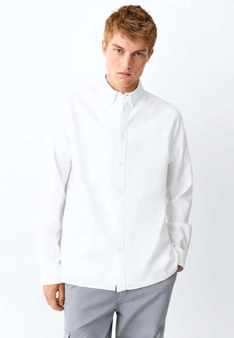 Подростковая - рубашка Mango Kids, Off-White