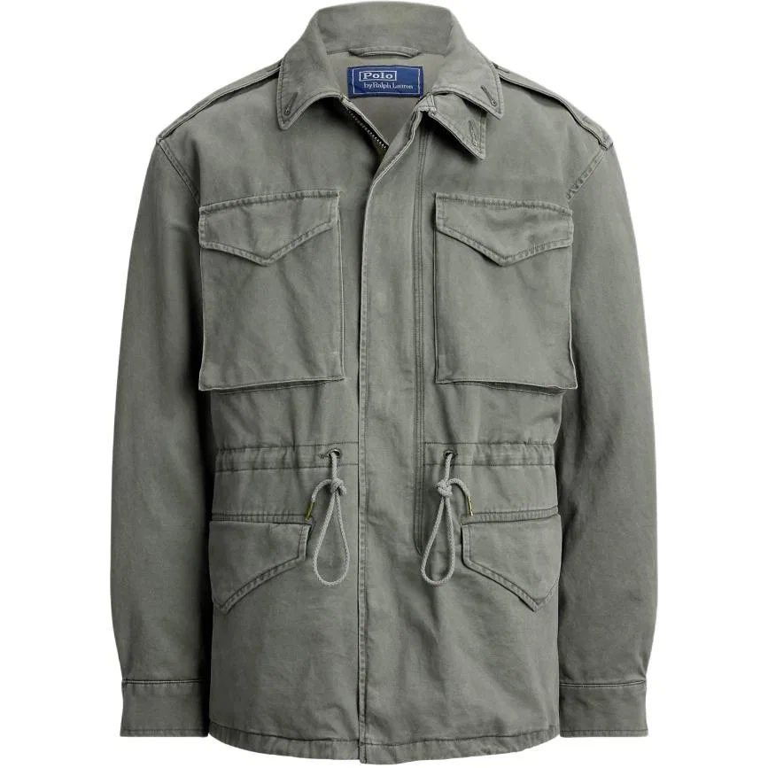 Мужская куртка с лацканами, приталенная, Polo Ralph Lauren, Olive Green