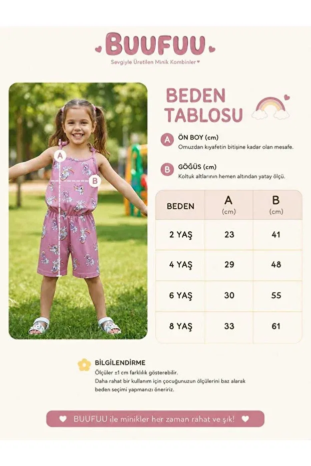 Детский комбинезон для девочек с принтом Summer digital printed strappy Buufuu, Green — фото 3