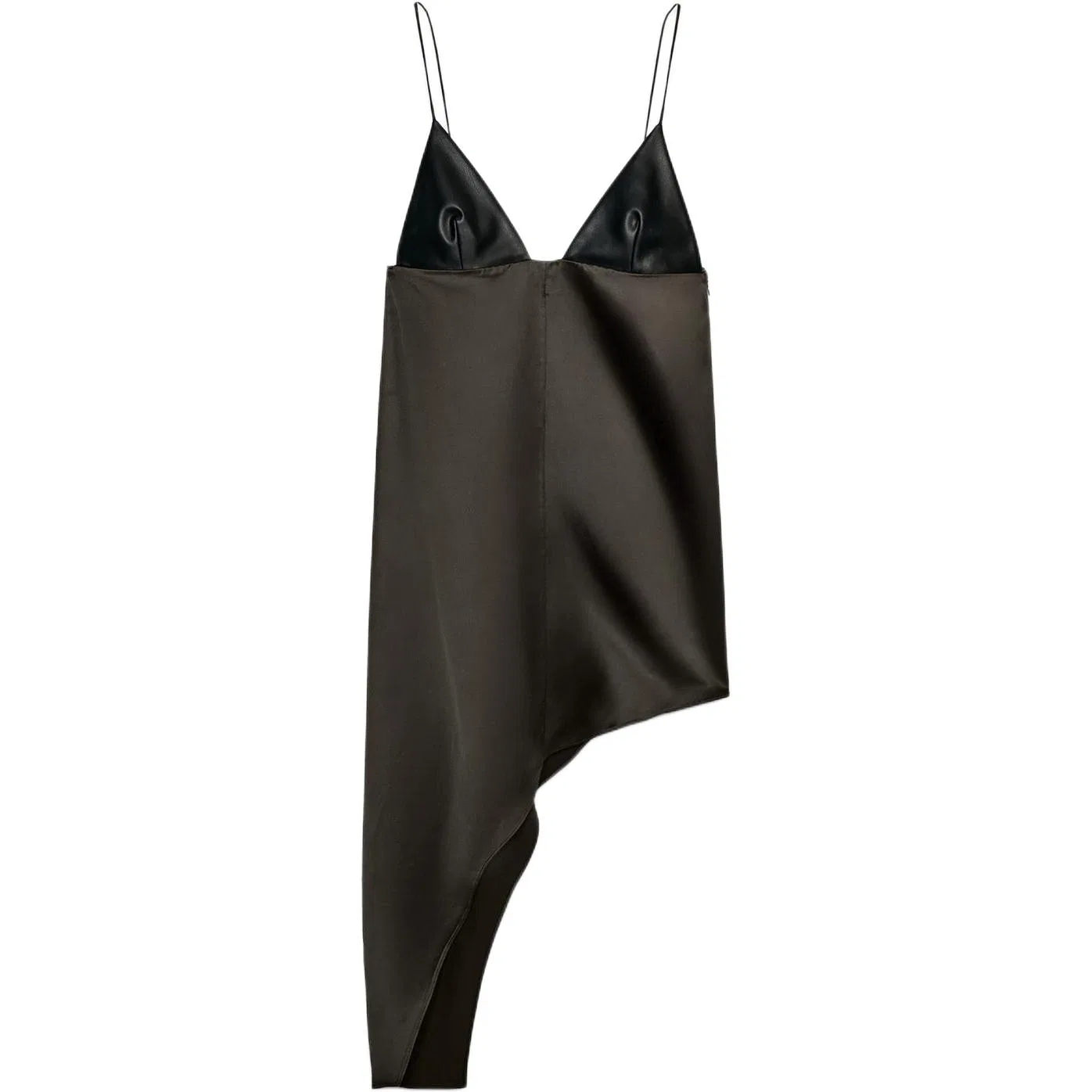 Женская майка-комбинация с бретельками ZW Series ZARA, Chocolate