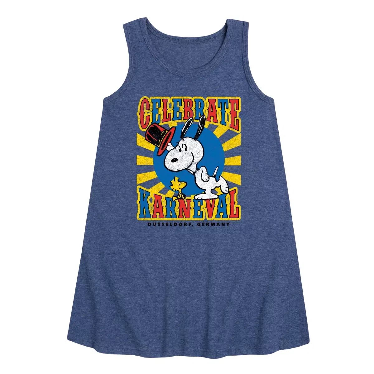 Детское платье без рукавов Peanuts Snoopy Celebrate Karneval, Heather Navy