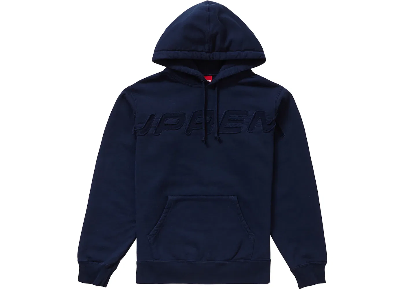 Мужская худи с принтом Supreme Set In Logo Navy