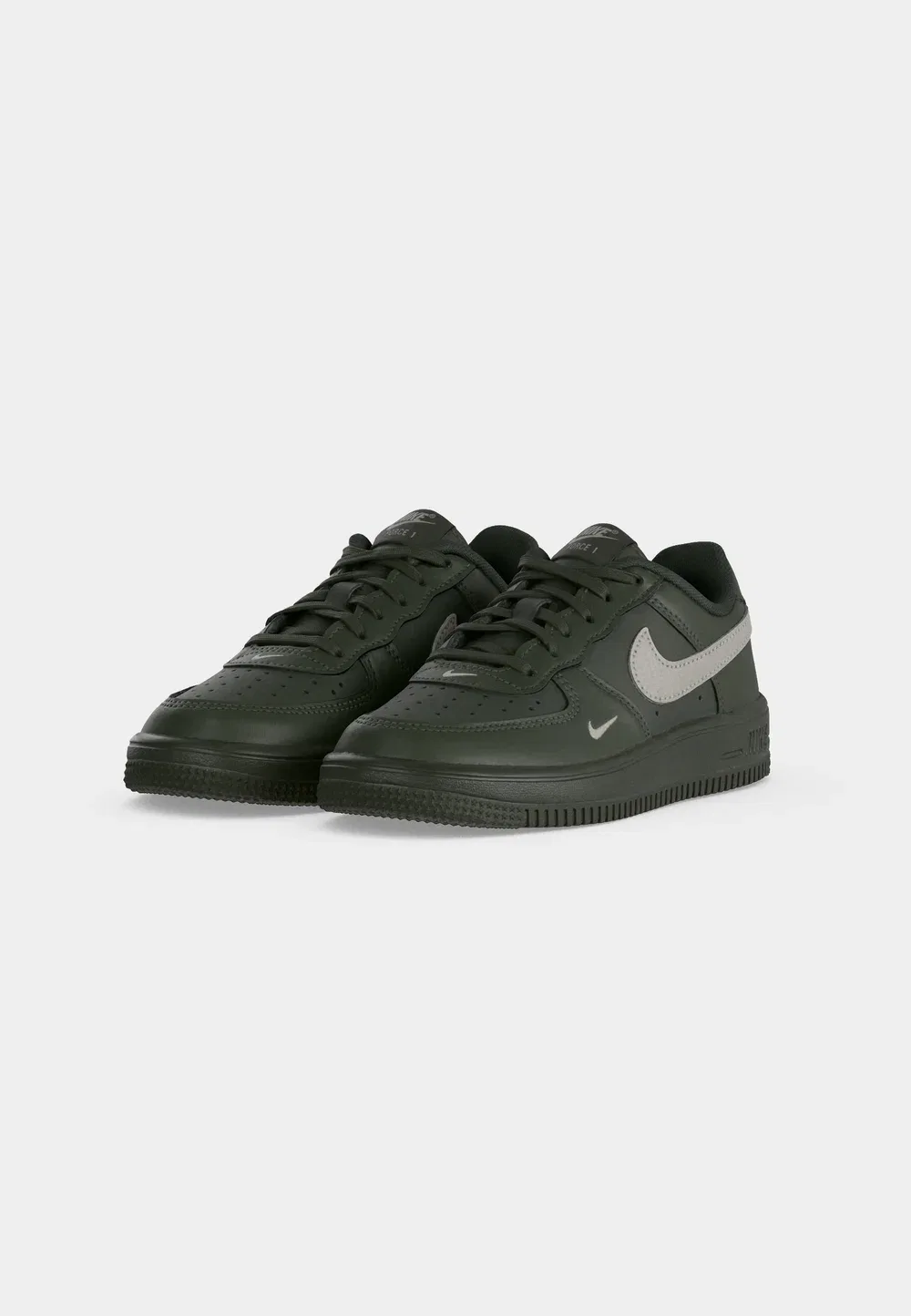 Force 1 ki tech ess lace unisex - кроссовки Nike Sportswear, Newsprint/College Grey — фото 3