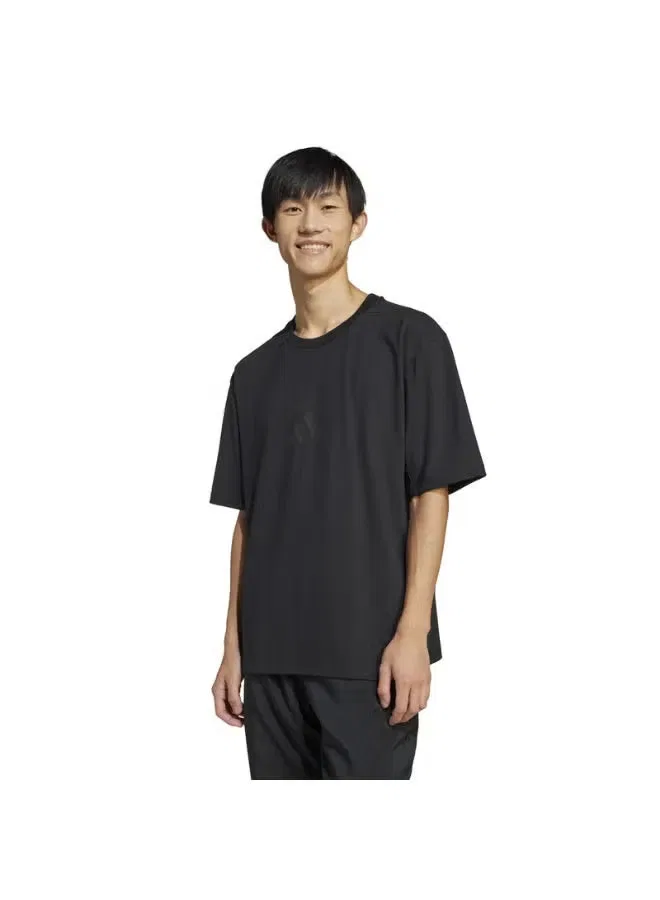Футболка свободного кроя с логотипом 3 Bar Logo Adidas, черный