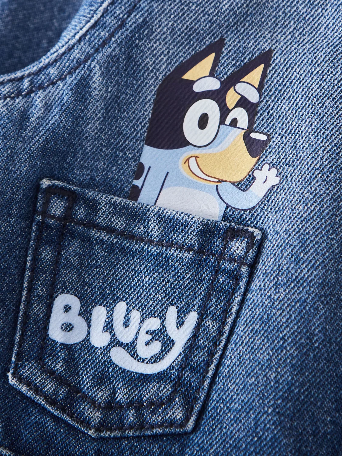 Джинсовая куртка с персонализированным дизайном Bluey My 1st Years, синяя — фото 3