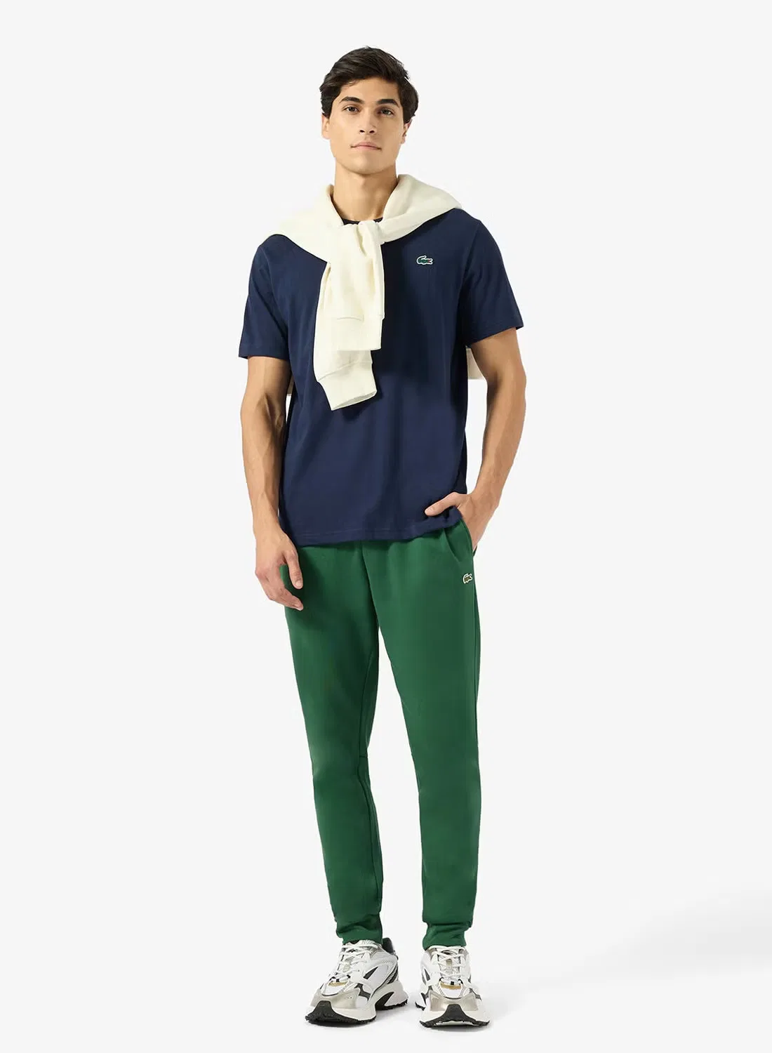 Футболка с высоким воротом Lacoste, темно-синий — фото 4