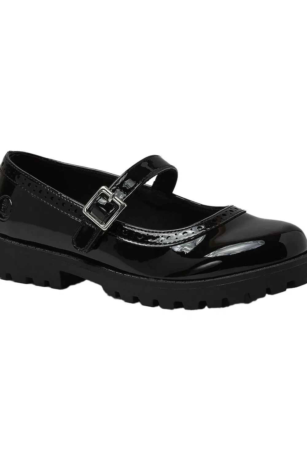 Детские туфли Мэри Джейн на плоской подошве Classic Mary Jane Lands' End, Black Patent