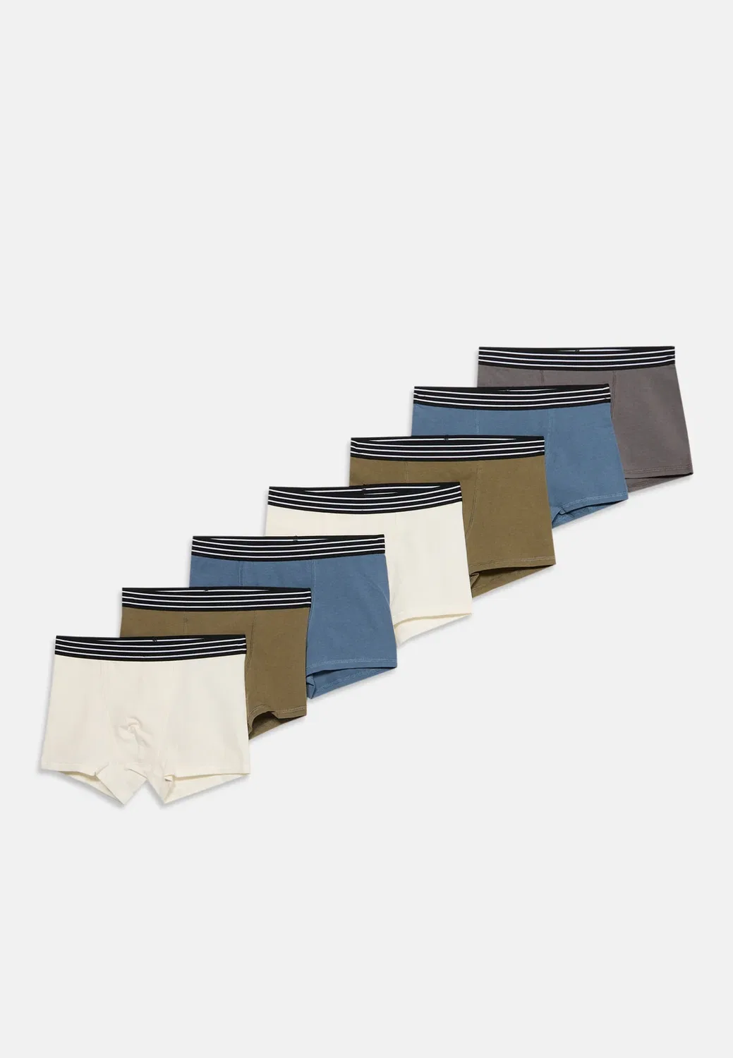 7 пар боксерских трусов Friboo By Zalando, Blue/Olive/White
