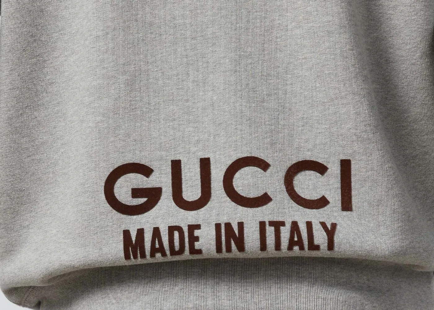 Мужская худи с принтом Gucci, Grey — фото 2