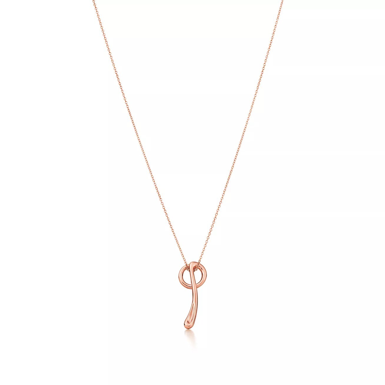 

Колье Tiffany & Co. Letter "Q", розовое золото