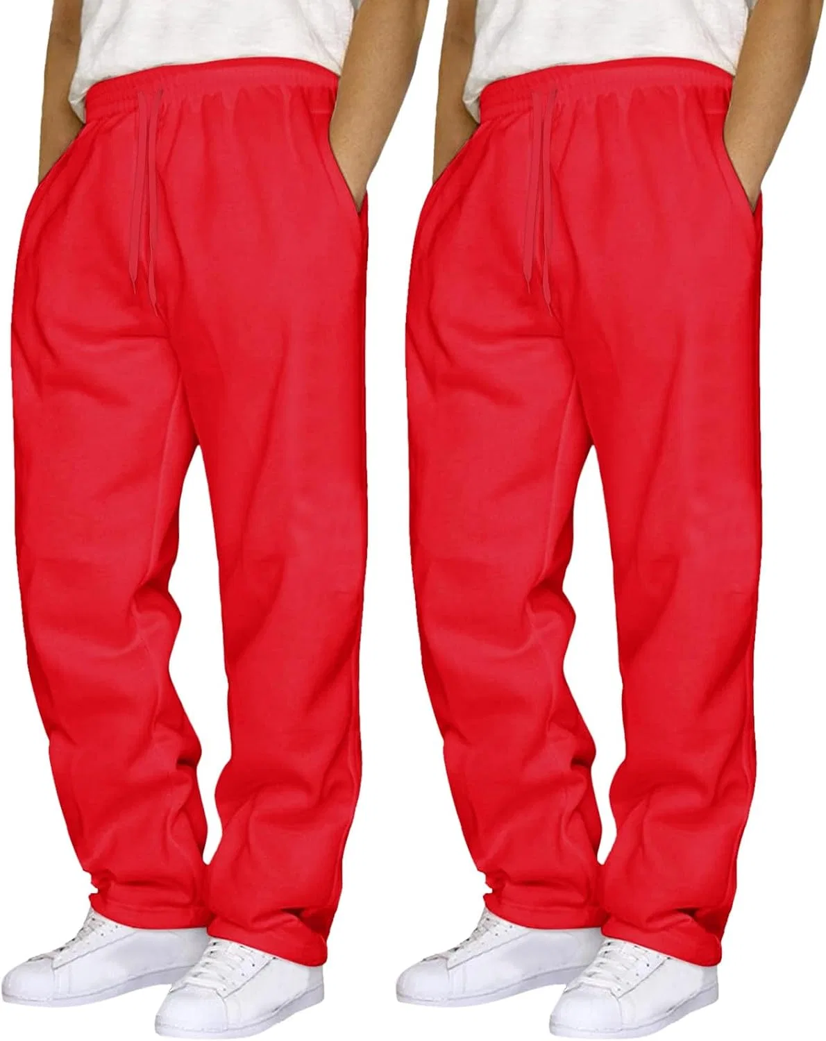 Мужские спортивные штаны с принтом, Hip Hop Casual Track Pants, красный — фото 2