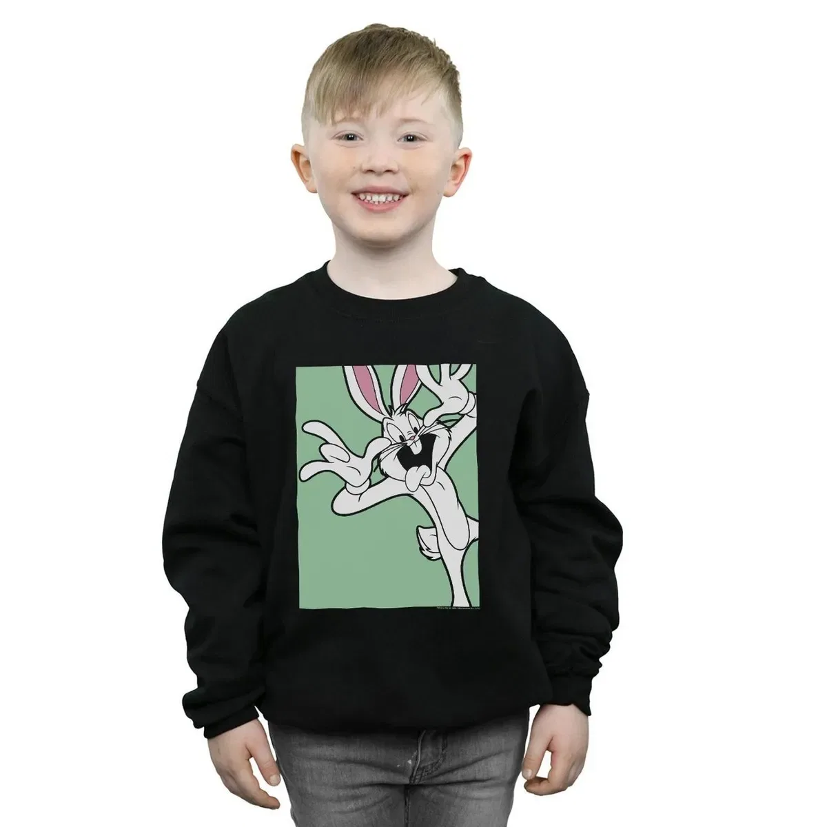 Свитшот Bugs Bunny Funny Face Looney Tunes, Black