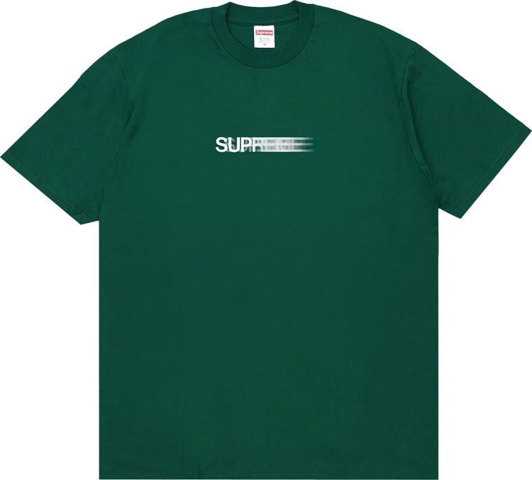 

Футболка Supreme Motion Logo Tee 'Dark Green', зеленый