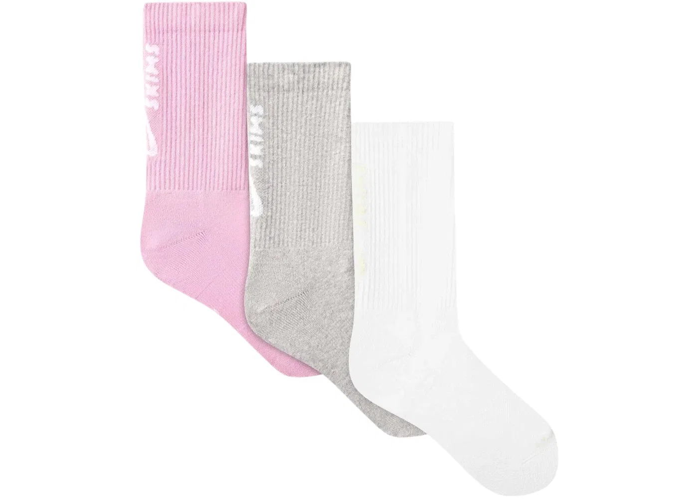 Женские носки 3-шт набор Nike x SKIMS Dri-Fit Crew Socks, Белый