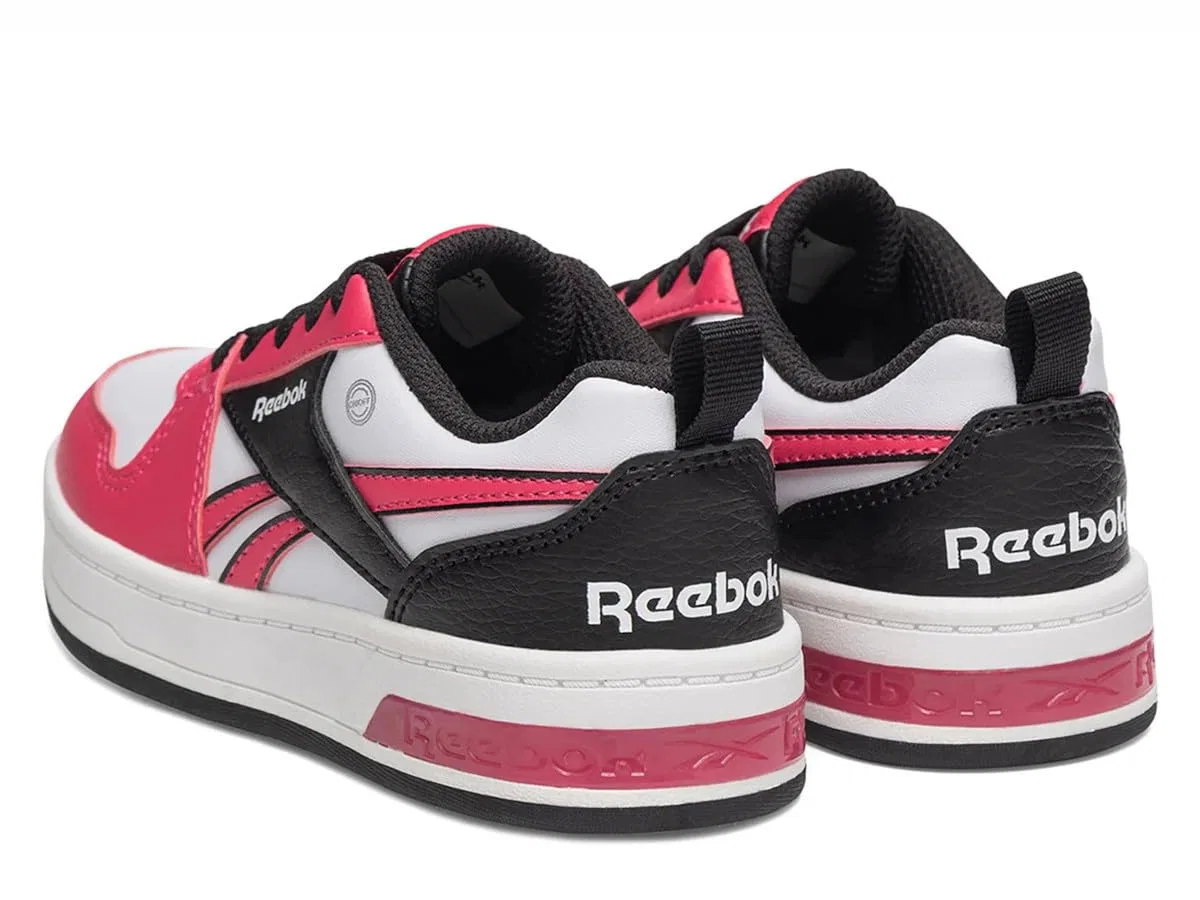Детские кроссовки для девочек с принтом Reebok Royal Prime Step N' Flash Reebok, Boldpink White Black — фото 3