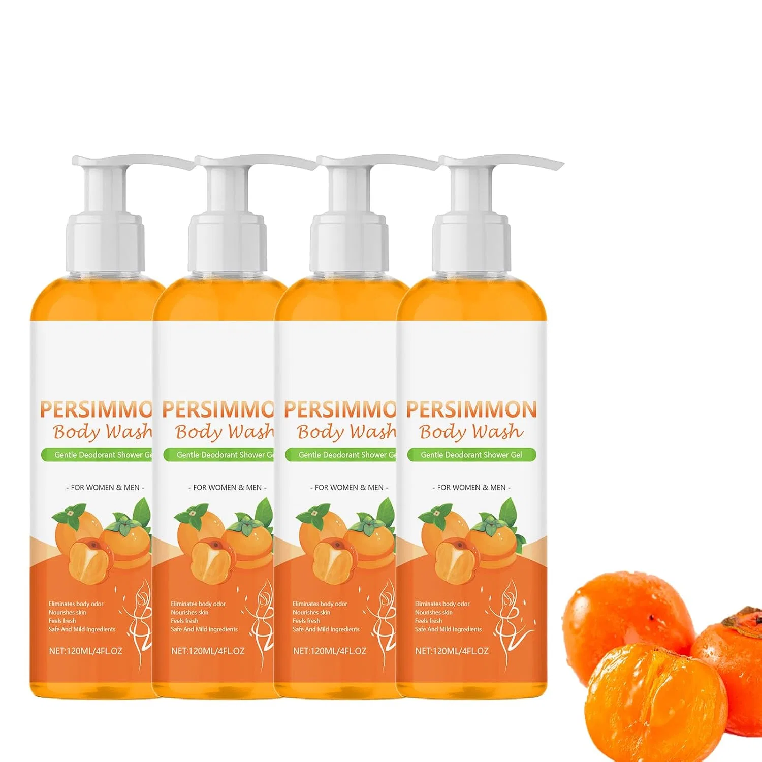 Гель для душа Persimmon Body Wash, LinBomZony, 4 шт, 120 г