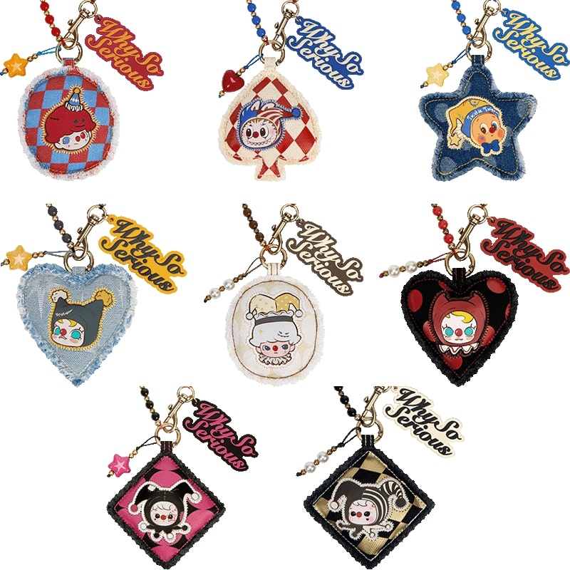 

Брелоки POP MART WHY SO SERIOUS Chain (упаковано в пакет), 8 предметов