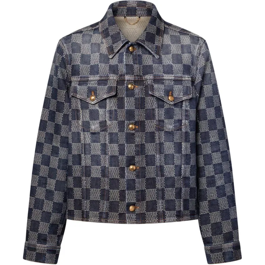 Мужская джинсовая куртка с длинным рукавом LOUIS VUITTON, Blue