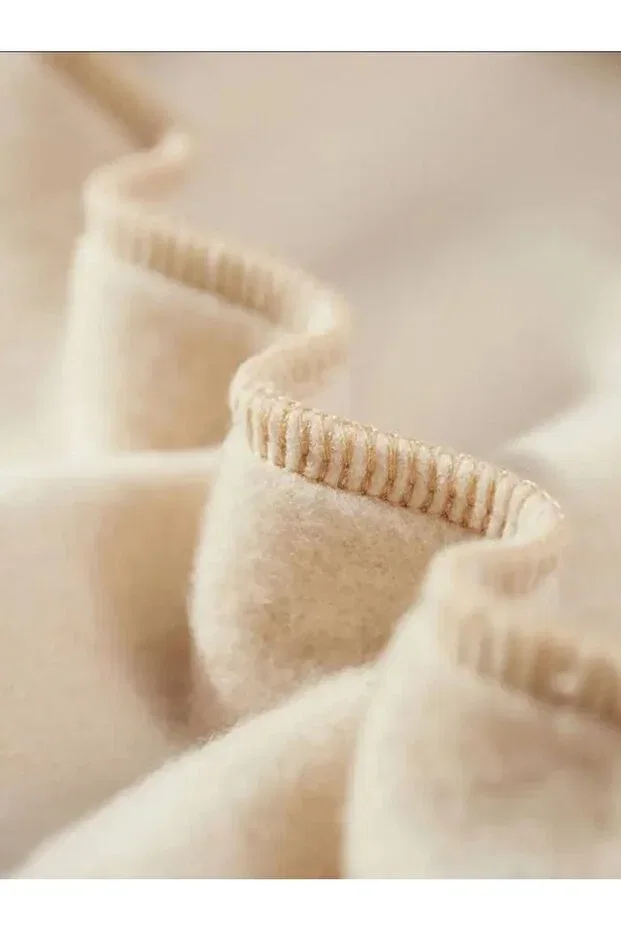 Детский комплект худи для девочек с принтом Baxia, Pink-Beige — фото 3