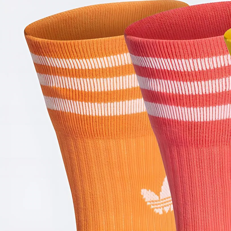 Носки Adidas Originals, набор 3 пары, Yellow — фото 2