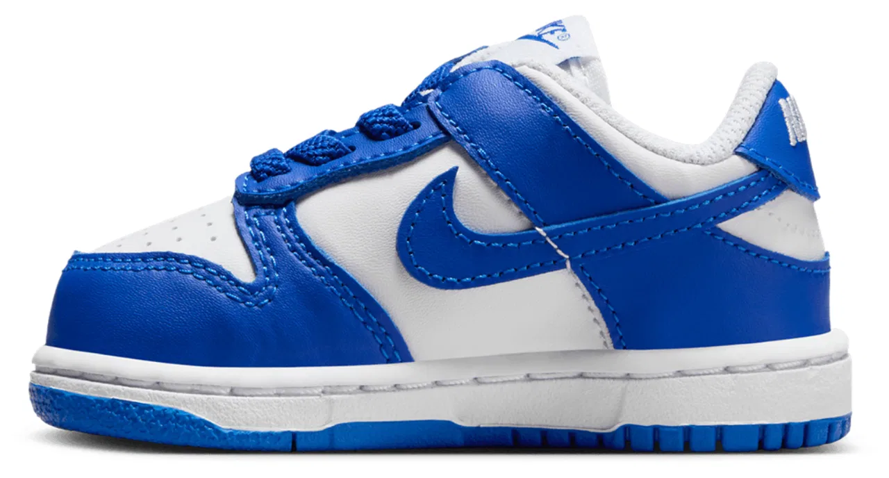 Кроссовки для мальчиков Nike Dunk Low, цвет White/Blue — фото 2
