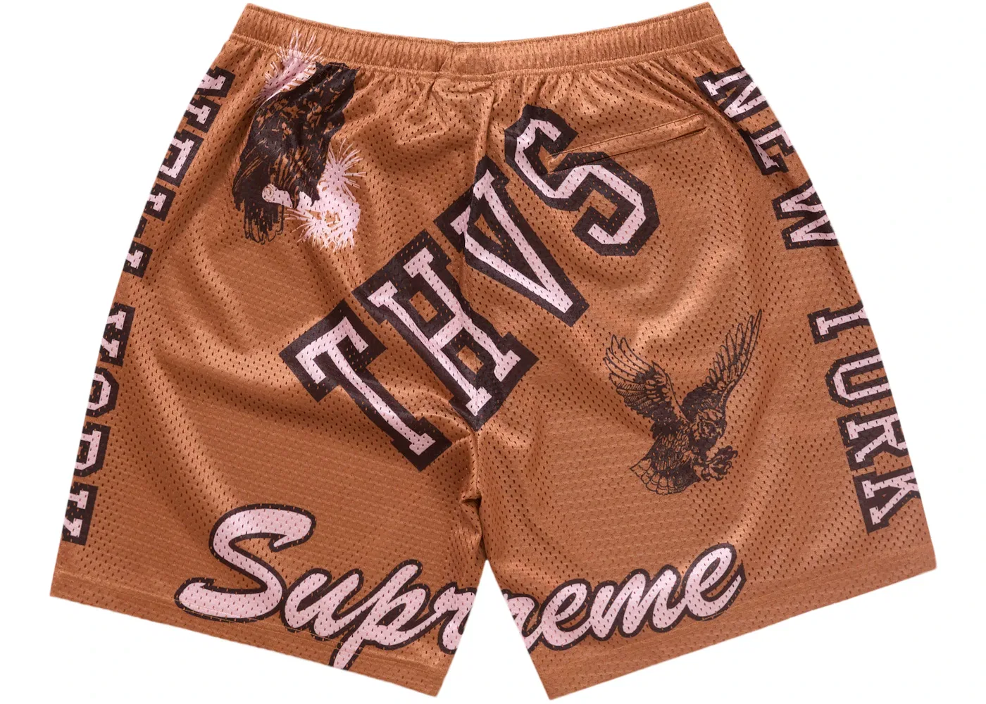 Мужские шорты из сетки Supreme Short, Orange — фото 2